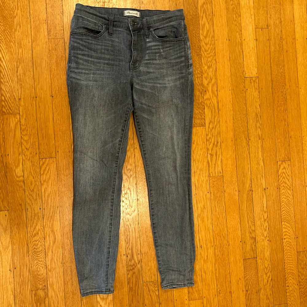 9” high riser skinny skinny stretch jeans